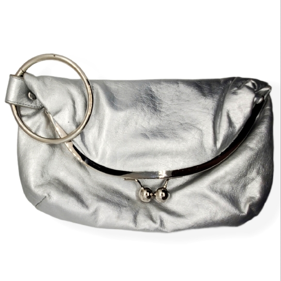 Lulus Handbags - Lulu's Metallic Foldover Clutch